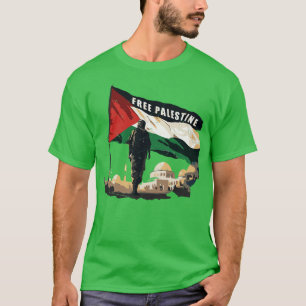 T-shirt Libérer Gaza Retro Palestine