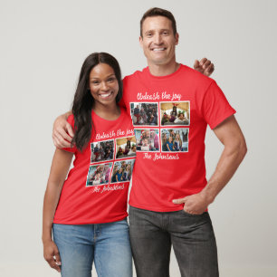 T-shirt Libérer La Joie   Photo de Noël de la famille mode