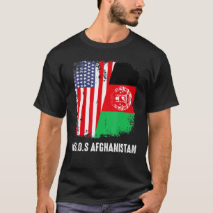 T-shirt Libérer l'Afghanistan Drapeau afghan Sos Afghanist