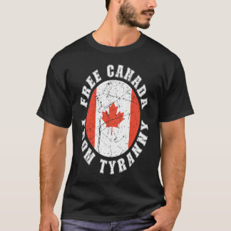T-shirt Libérer le Canada de la tyrannie Vintage Politi en