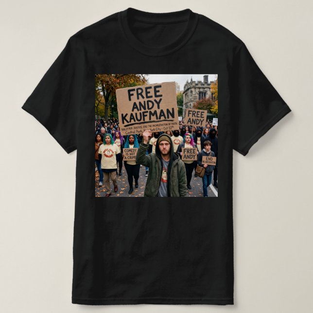 T-shirt Libérez Andy Kaufman (Design devant)