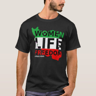 T-shirt Libérez Iran Femmes Liberté De Vie Tenez-Vous Cont