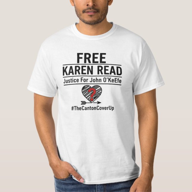T-shirt 'Libérez Karen Read' - Justice pour John O (Devant)
