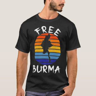 T-shirt Libérez la Birmanie pour la liberté au Myanmar et 