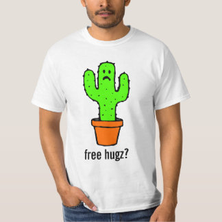 T-shirt Libérez la chemise drôle de cactus d'étreintes