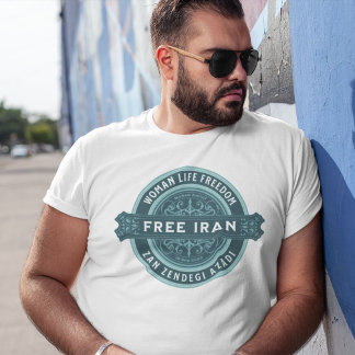 T-shirt Libérez la femme iranienne | Mahsa Amini Badge Ver