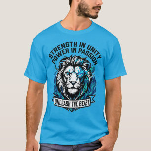 T-shirt Libérez la Force de Lion Unité Passion 
