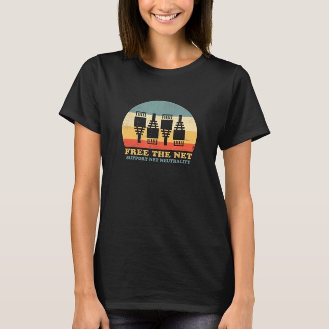 T-shirt Libérez La Neutralité Net Support (Devant)