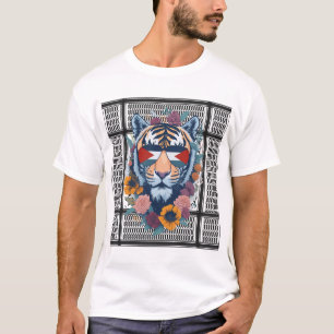 T-shirt Libérez la Palestine ARABE AVEC le tigre MAP