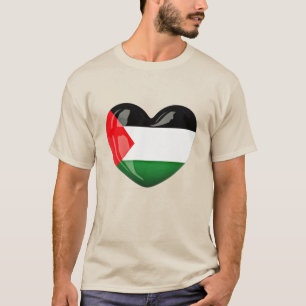 T-shirt Libérez la Palestine. Drapeau palestinien en forme