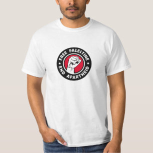 T-shirt Libérez la Palestine Finissez l'Apartheid