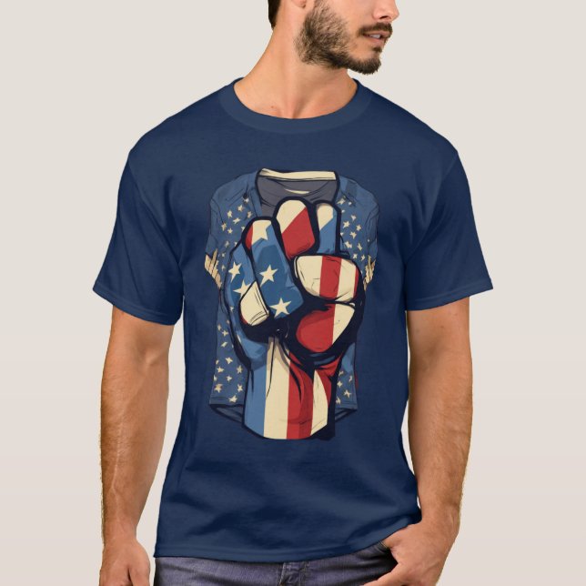 T-shirt Libérez la puissance : Design dynamique des T-shir (Devant)