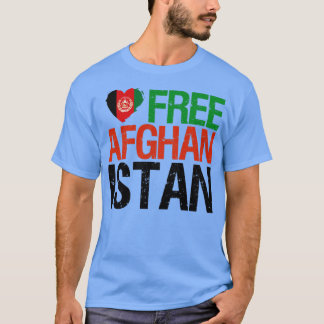 T-shirt Libérez l'Afghanistan Drapeau Afghani Fierté Aimer