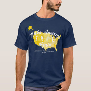 T-shirt Libérez l'Amérique à nouveau l'Tee libertaire