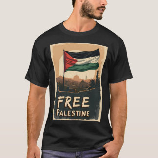 T-shirt Libérez le drapeau palestinien de la Palestine ave