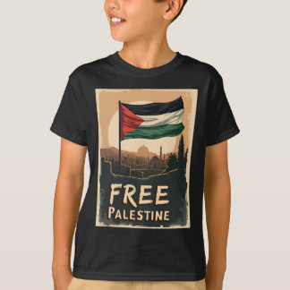 T-shirt Libérez le drapeau palestinien de la Palestine ave