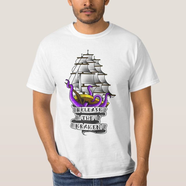 T-shirt Libérez le kraken (Devant)