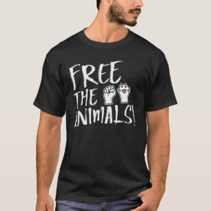 T-shirt Libérez Les Animaux Bien-être Végétalien Manifesta