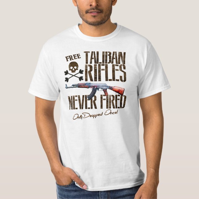 T-shirt Libérez les fusils - non jamais mis le feu, (Devant)
