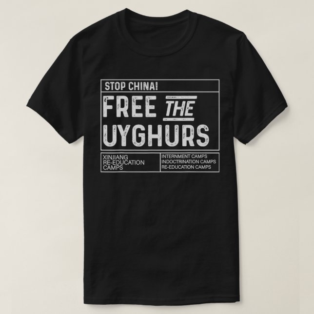 T-shirt Libérez les Ouïghours (Design devant)