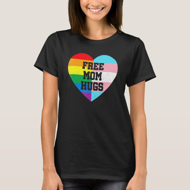 T-shirt Libérez Maman Hugues Gay pride Transgenre Arc-en-c (Devant)