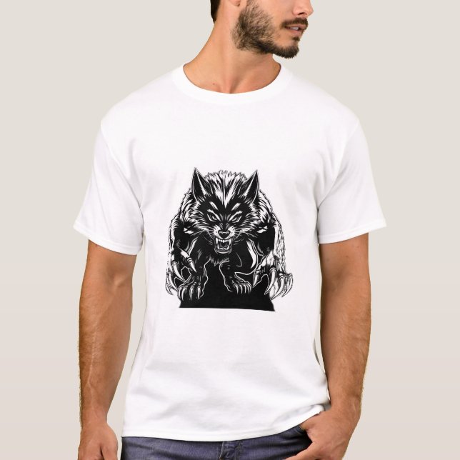 T-shirt Libérez votre bête intérieure - Wolverine fierce (Devant)