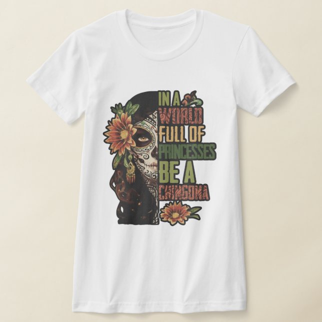 T-shirt Libérez Votre Chingona Intérieure : Tatouage Old S (Poser)