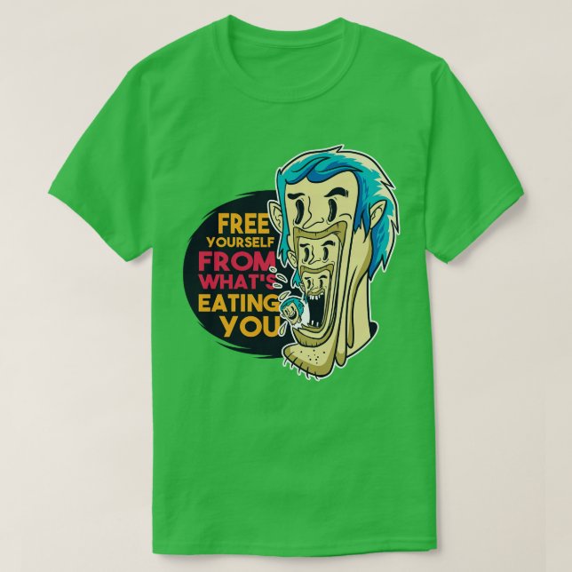 T-shirt Libérez-Vous De Ce Qui Vous Mange (Design devant)