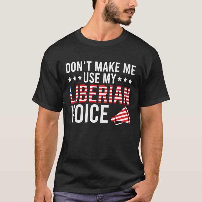 T-shirt Liberian Voice Liberia Liberian Roots (Devant)