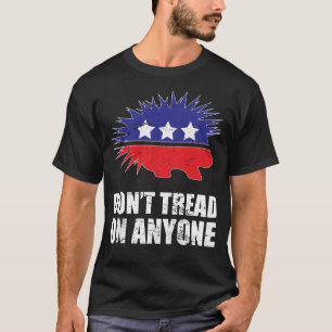 T-shirt Libertarian Porcupine logo Don't Tread on Anyone