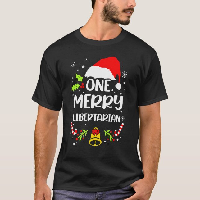 T-shirt Libertarien One Merry Libertarian (Devant)
