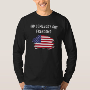 T-shirt Liberté 4 juillet Drapeau patriotique américain Am