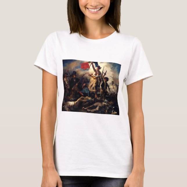 T-shirt Liberté à la tête du peuple, Eugene Delacroix (Devant)