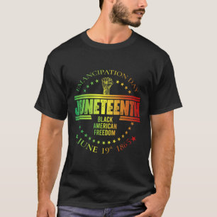 T-shirt Liberté afro-américaine 19 juin