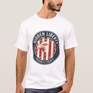 T-shirt Liberté Cachée Patriotique Illusion Optique Patrio