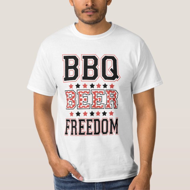 T-SHIRT LIBERTÉ DE BIÈRE BBQ (Devant)