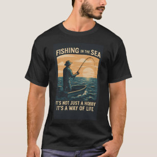 T-shirt Liberté de bobine - Pêche patriotique vintage