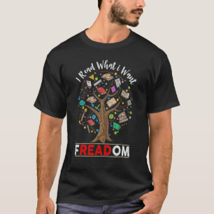 T-shirt Liberté de censure vintage Lecture Nerd Je lis Int