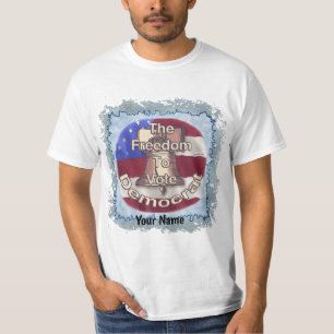 T-shirt 'Liberté de voter démocrate'