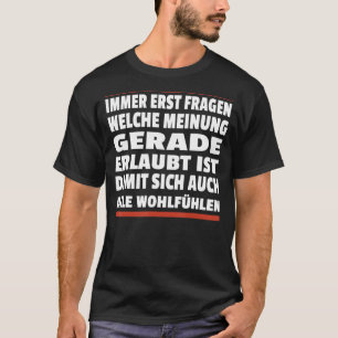 T-shirt Liberté d'esprit et énoncé de pensée Conforme à