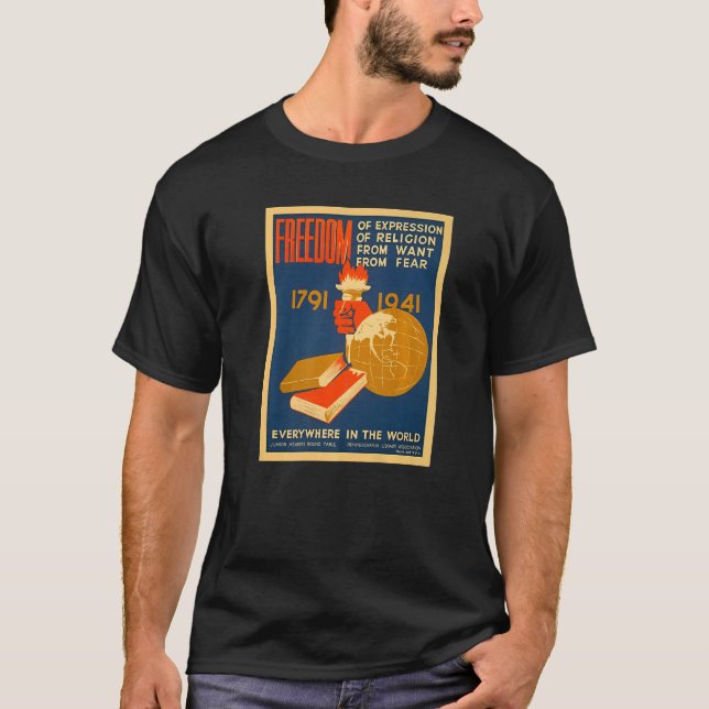T-shirt Liberté D'Expression De Religion De La Volonté De  (Devant)