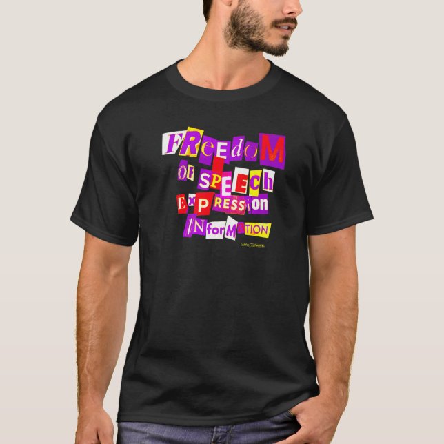 T-shirt Liberté d'expression Information (Devant)