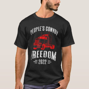 T-shirt Liberté du convoi du peuple 2022 I Support Trucker