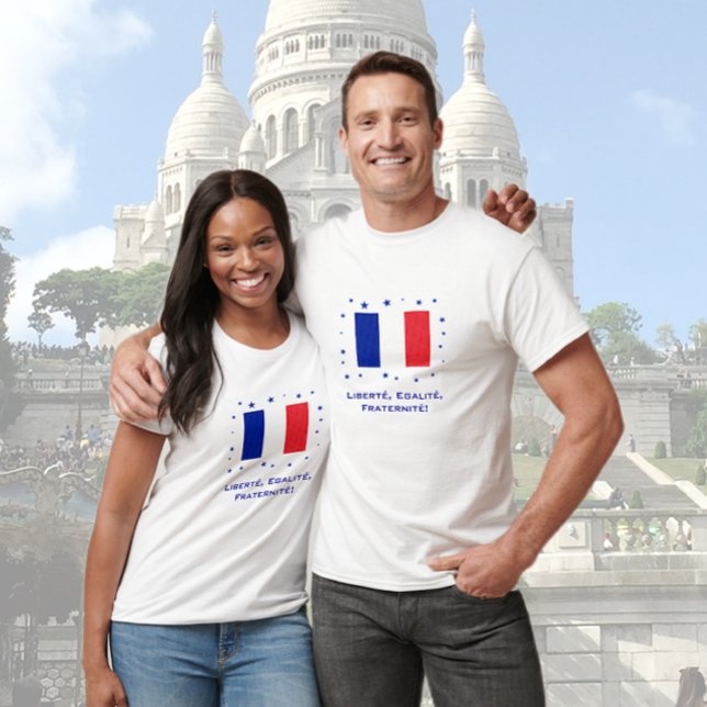 T-shirt Liberté, Égalité, Fraternité! (Créateur téléchargé)