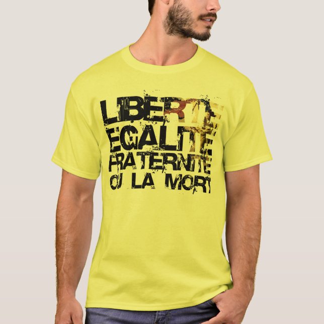 T-shirt Liberte Egalite Fraternite :  Révolution française (Devant)