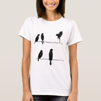 T-shirt Liberté en vol : Les oiseaux s'envolent du fil bar
