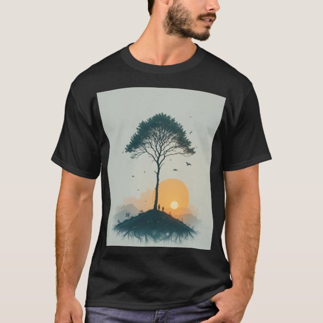 T-shirt Liberté et art naturel (Devant)