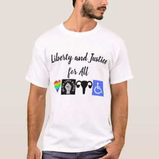 T-shirt Liberté et justice pour tous