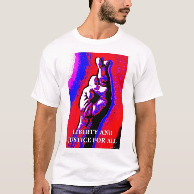 T-shirt  Liberté et justice pour tous ? (Devant)