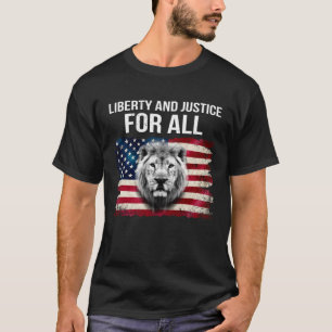 T-shirt Liberté et justice pour tous Patriotique USA Vinta